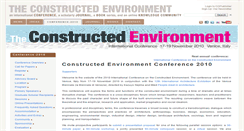 Desktop Screenshot of 2010.constructedenvironment.com